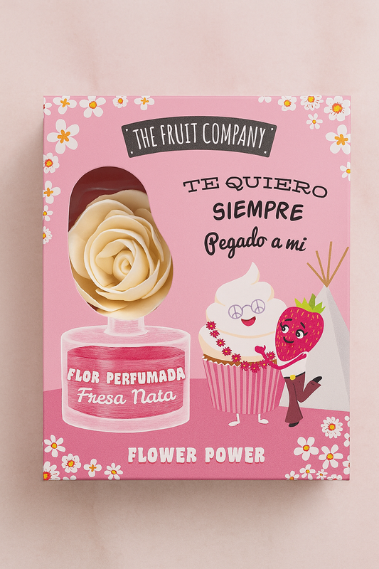 Fleur fraise chantilly